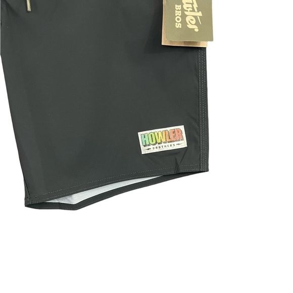 Howler Brothers Buchannon Boardshorts HB Chargers Antique Black/Blue Mirage NWT - Picture 8 of 12